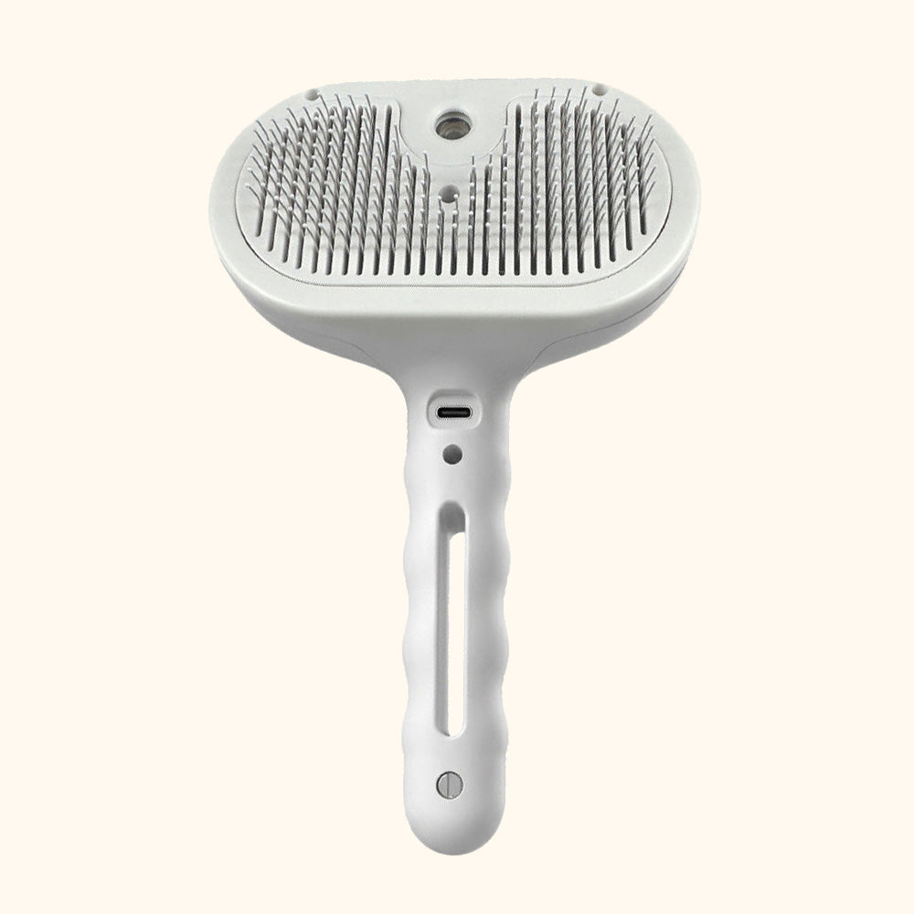 3-in-1 Pet Grooming Spray Brush, Self-Cleaning