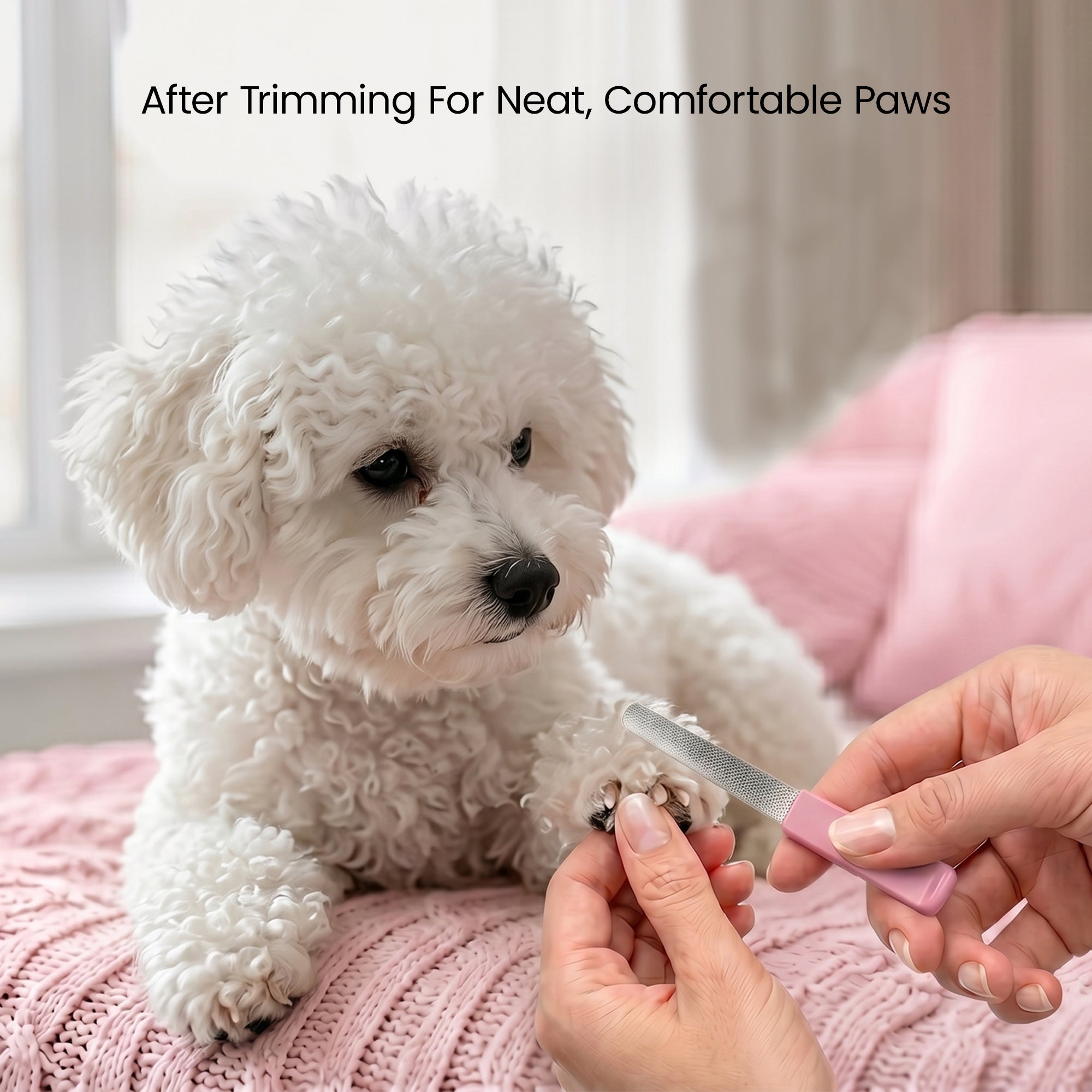 Pet Nail Clippers with LED Light & Built-in Grinder