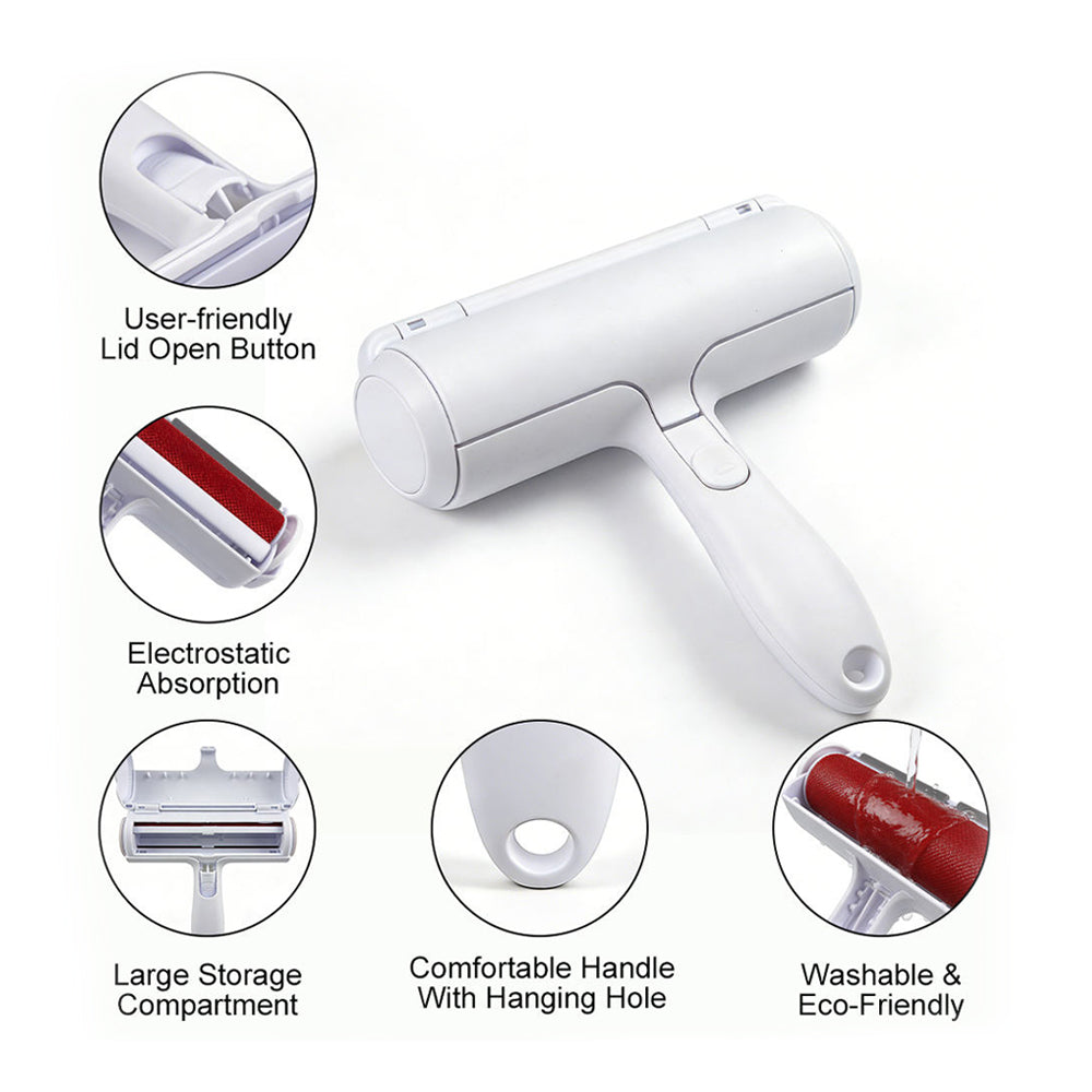 Reusable Pet Hair Remover Roller for Dogs & Cats