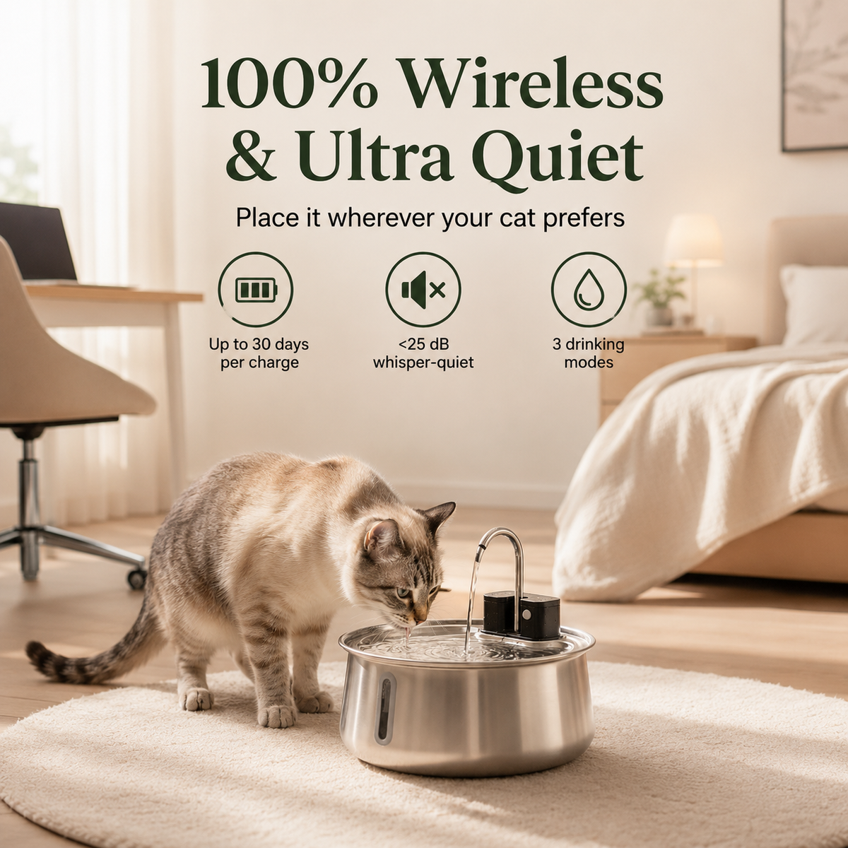 PawSpout™ - Wireless Pet Water Fountain