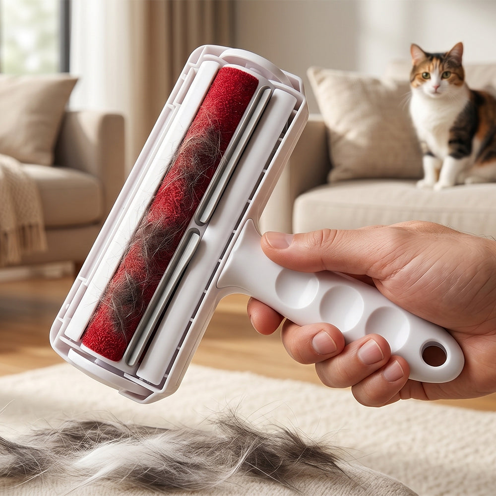 Reusable Pet Hair Remover Roller for Dogs & Cats