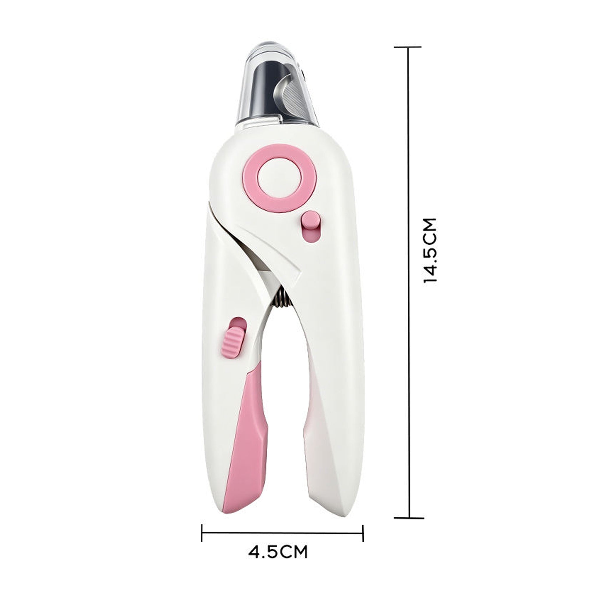 Pet Nail Clippers with LED Light & Built-in Grinder