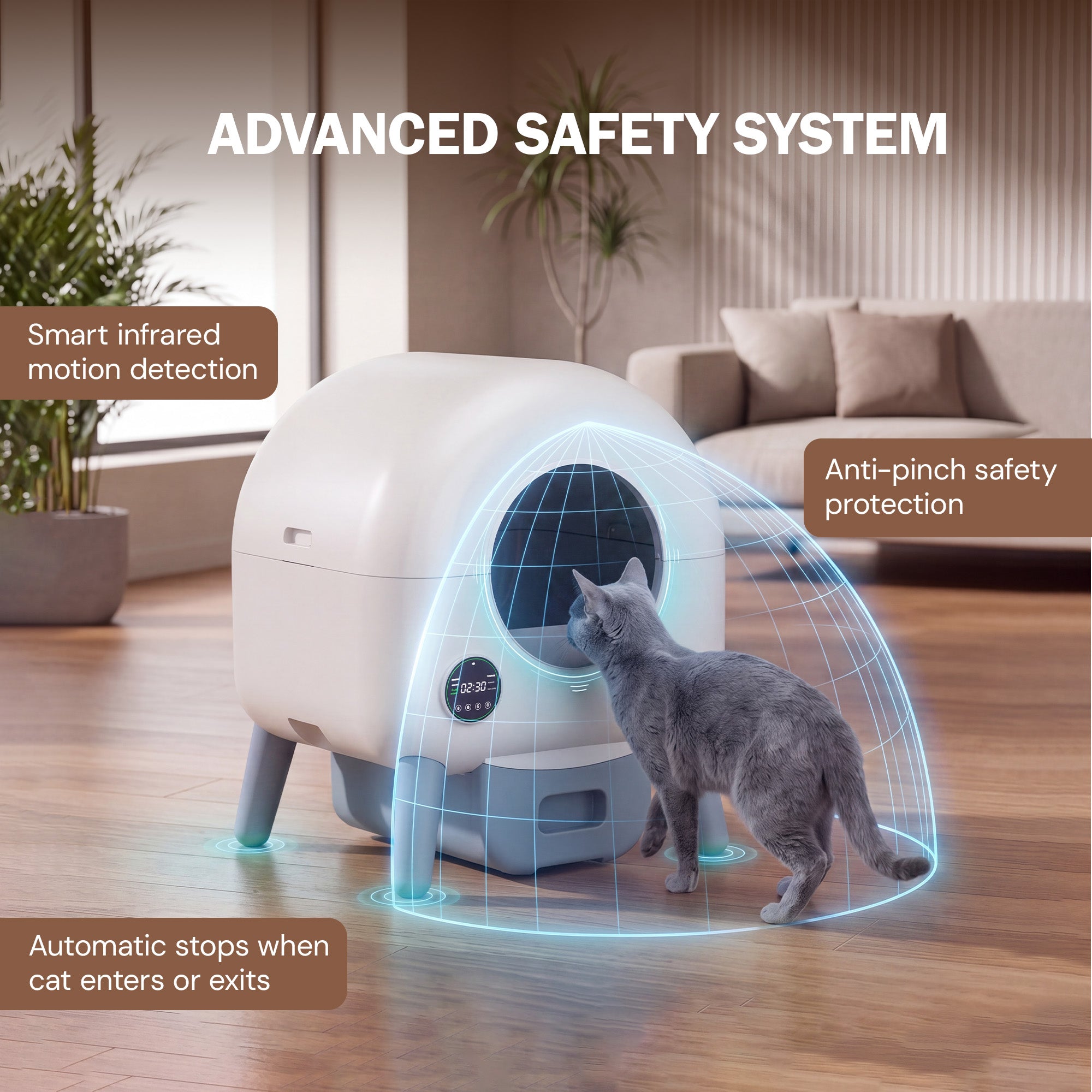 Self-Cleaning Litter Box with App Control