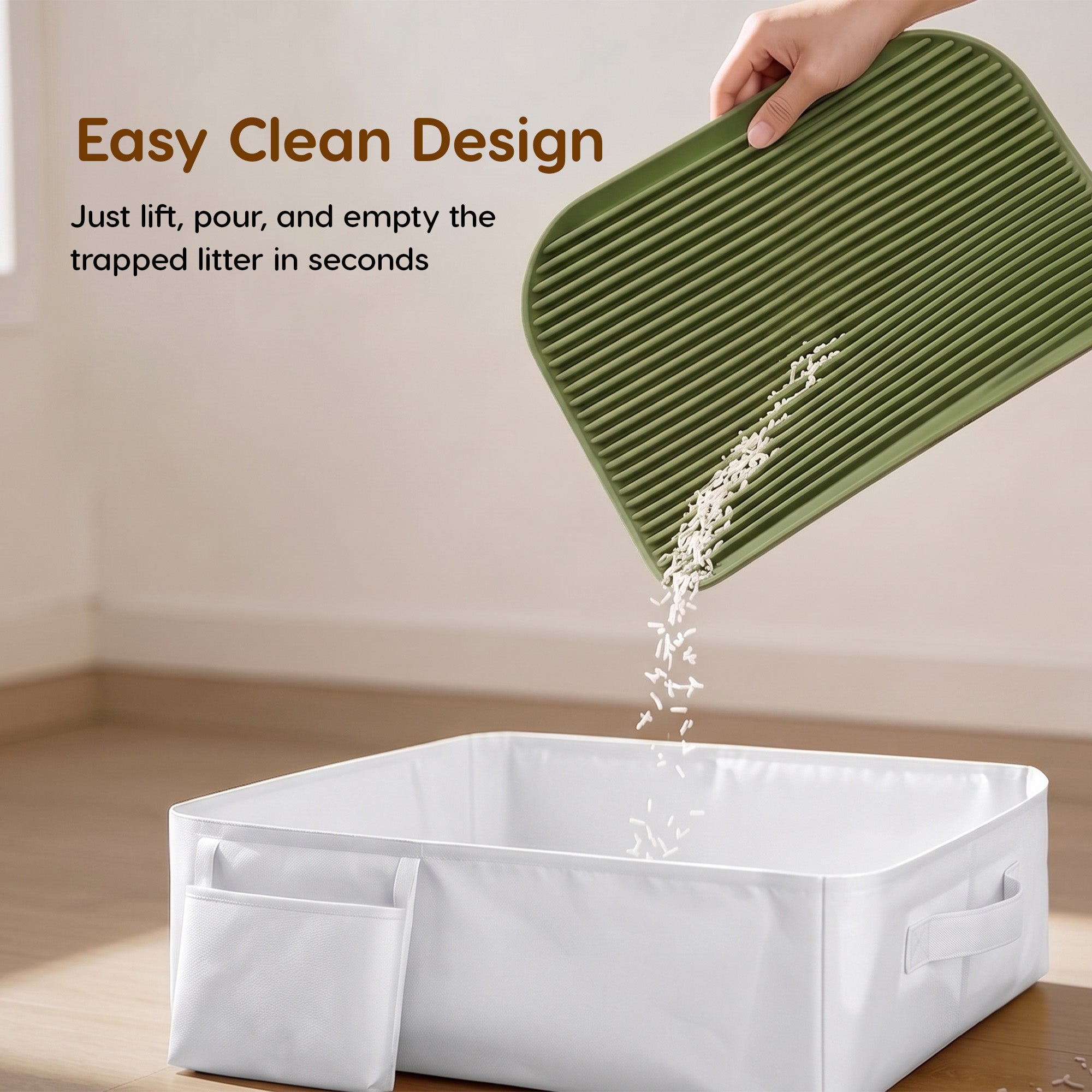 Cat Litter Mat, Waterproof Anti-Tracking Pad