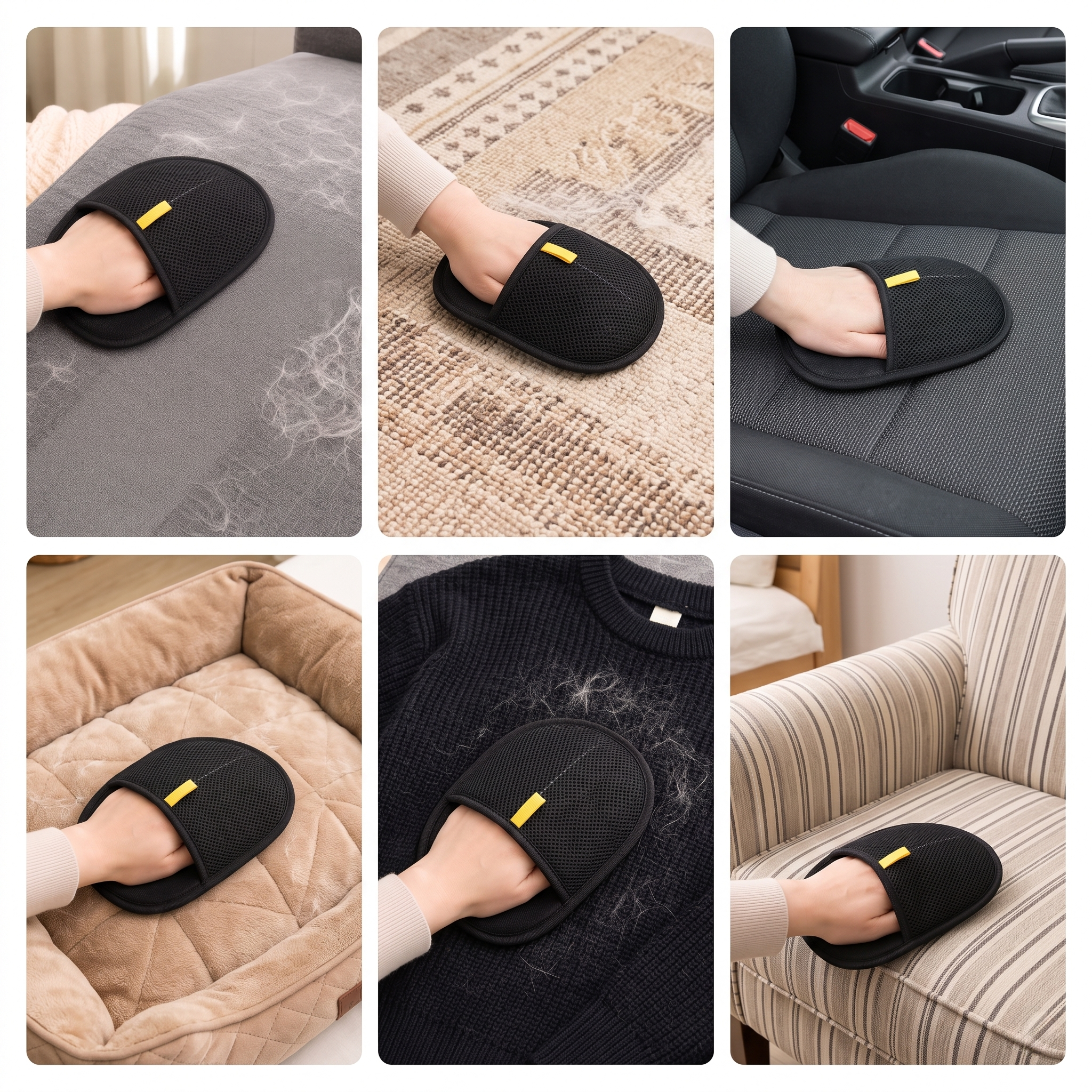 Pet Hair Remover Glove for Dogs & Cats
