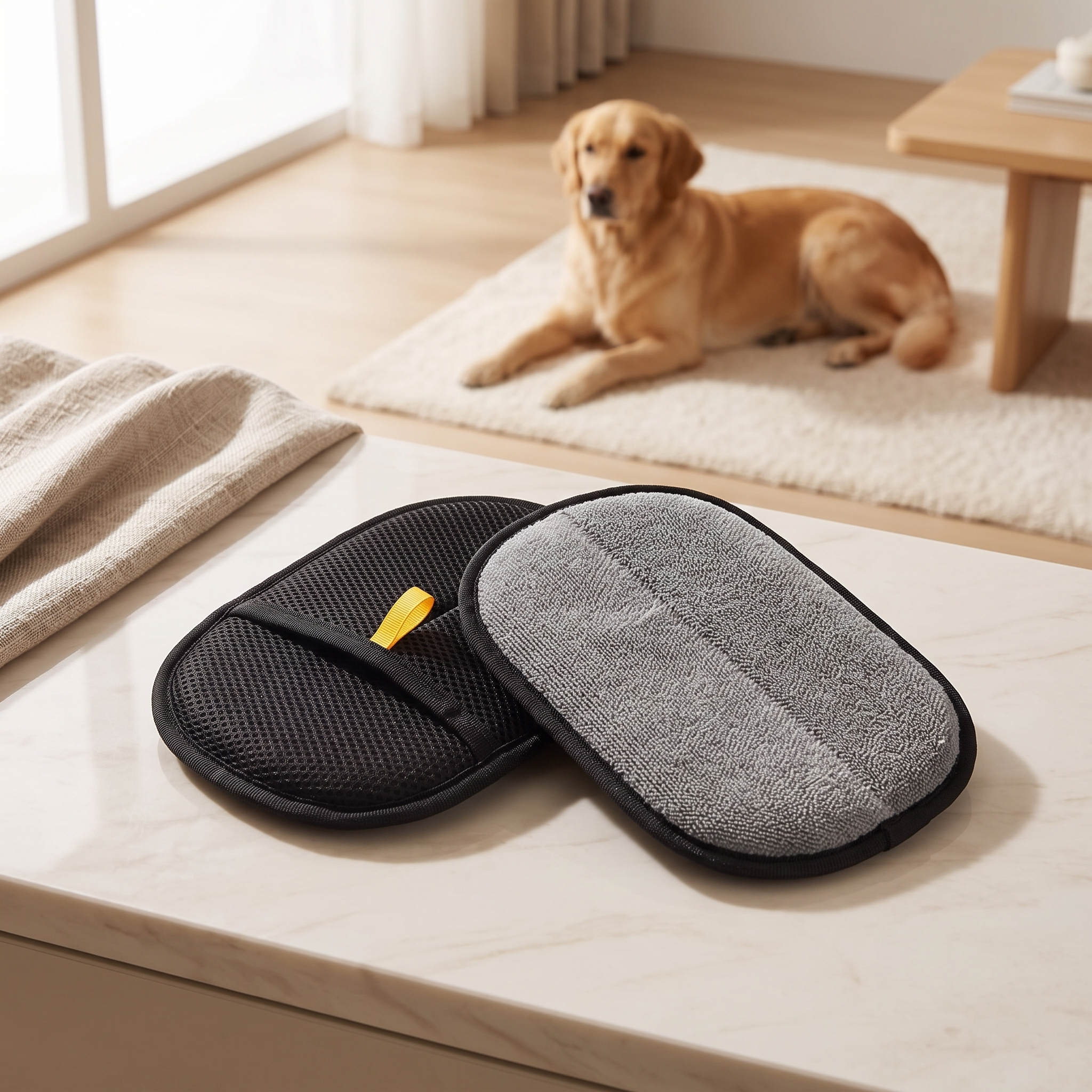 Pet Hair Remover Glove for Dogs & Cats